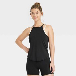 Large - Womens Run Tank Top - All in Motion - Black
